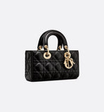 Small Lady Bag Black Cannage Lambskin