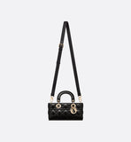 Small Lady Bag Black Cannage Lambskin