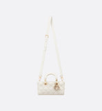 Small Lady Latte Cannage Lambskin