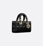 Small Lady Bag Black Cannage Lambskin