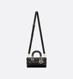 Small Lady Bag Black Cannage Lambskin