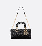 Small Lady Bag Black Cannage Lambskin