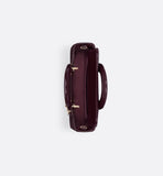 Small Lady D-Joy Bag Plum Patent Cannage Calfskin
