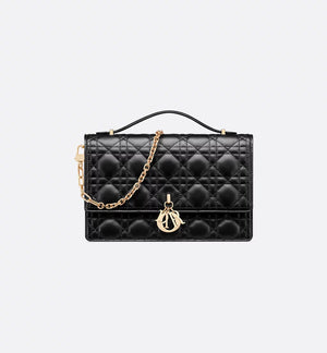 My Top Handle Bag Black Cannage Lambskin