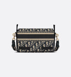 Small camp Bag Blue Oblique Embroidery