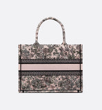 Lucky Medium Book Tote Pink Multicolor Flowers