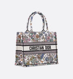 Lucky Medium Book Tote Multicolor Flowers