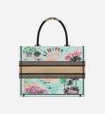 Souvenir Medium Book Tote Natural Raffia and