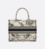 Medium Book Tote Latte and Black Zodiac