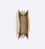 Medium Book Tote Powder Beige Macrocannage