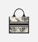 Small Book Tote Latte and Black Zodiac