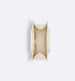 Small Book Tote Oblique Embroidery with Gold