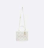 Small Book Tote Latte Macrocannage Calfskin