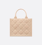 Small Book Tote Powder Beige Macrocannage