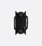 Small Book Tote Black Macrocannage Calfskin