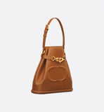 Medium C'est Bag Golden Saddle Embossed Calfskin