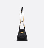 Medium C'est Bag Black Embossed Calfskin