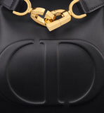 Medium C'est Bag Black Embossed Calfskin