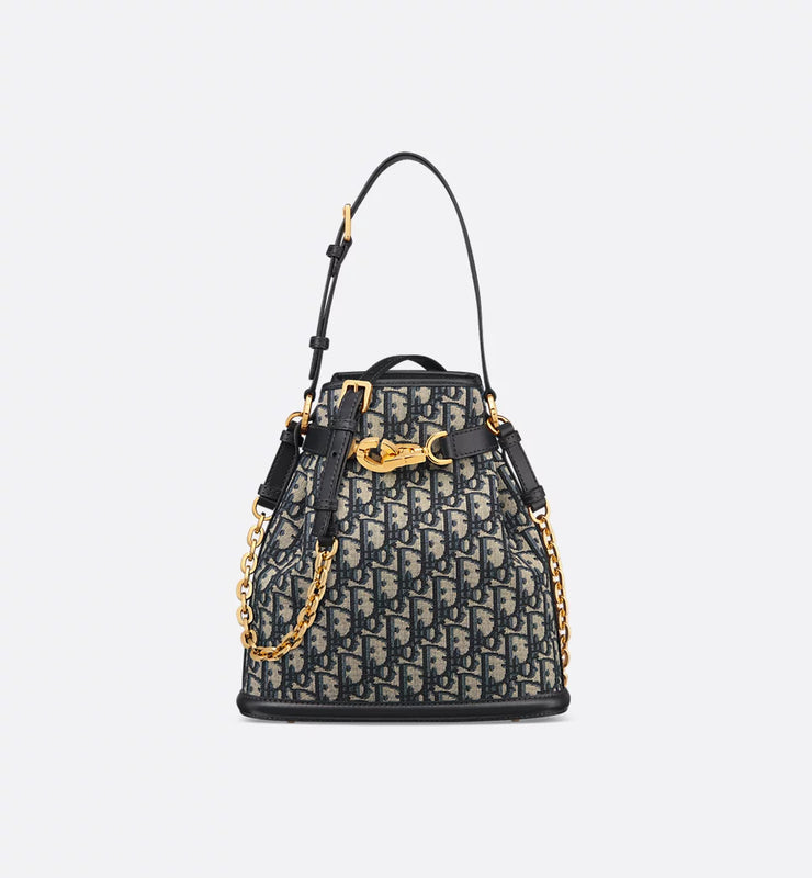 Medium C'est Bag Blue Oblique Jacquard
