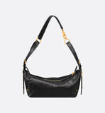 Small D-Journey Bag in Crinkled Calfskin