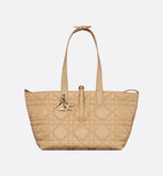 Medium Dior Toujours Bag Biscuit Macrocannage