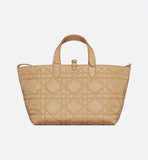 Medium Dior Toujours Bag Biscuit Macrocannage