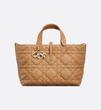 Medium Toujours Bag Light Gold-Tone Macrocannage Calfskin