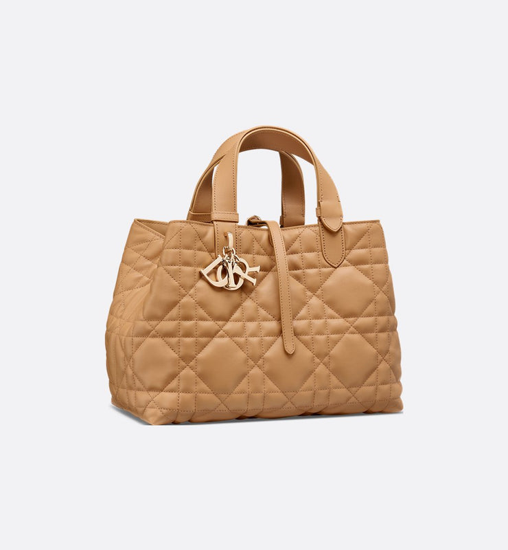 Medium Toujours Bag Light Gold-Tone Macrocannage Calfskin