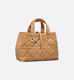 Medium Toujours Bag Light Gold-Tone Macrocannage Calfskin