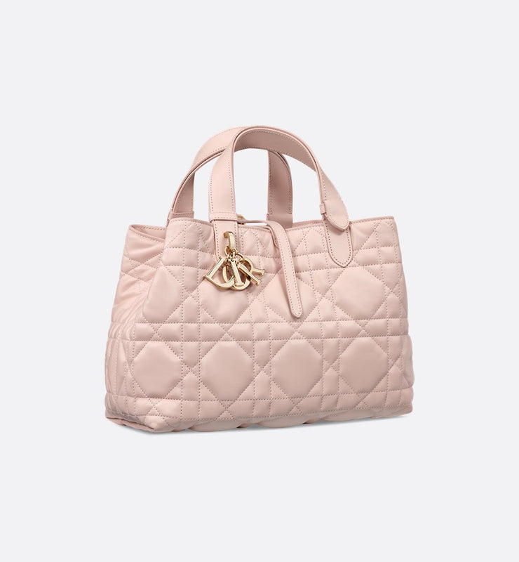 Medium Bag Powder Pink Macrocannage Calfskin