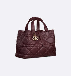 Medium Toujours Bag Plum Macrocannage Calfskin