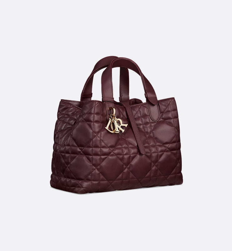 Medium Toujours Bag Plum Macrocannage Calfskin