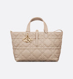 Medium Toujours Bag Desert Taupe Macrocannage Calfskin