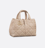Medium Toujours Bag Desert Taupe Macrocannage Calfskin