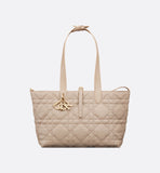 Medium Toujours Bag Desert Taupe Macrocannage Calfskin