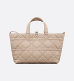Medium Toujours Bag Desert Taupe Macrocannage Calfskin