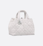 Toujours Bag Soft Gray Macrocannage Calfskin