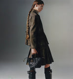 Small-sized Toujours Vertical Handbag Waxed Black