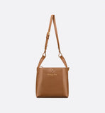 Medium Signature Bucket Bag Camel Grained Calfskin