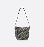 Small star Bucket BagBlue Oblique Jacquard