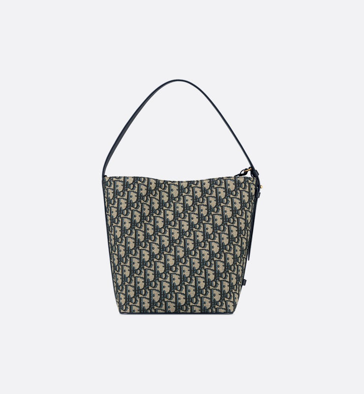 Small star Bucket BagBlue Oblique Jacquard