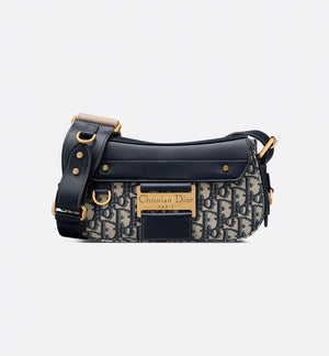 Small Streetchic Bag Blue Oblique Jacquard and