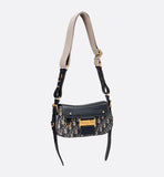 Small Streetchic Bag Blue Oblique Jacquard and