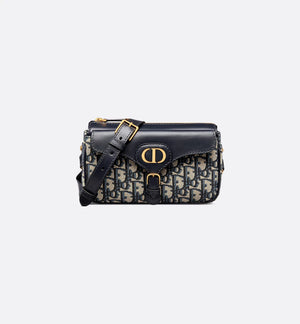 Small 30 Montaigne Pocket Bag Blue Dior Oblique