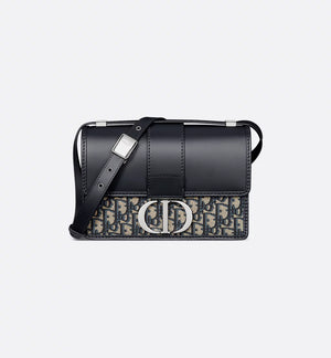 30 Montaigne Bag Blue Oblique Jacquard and