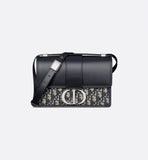 30 Montaigne Bag Blue Oblique Jacquard and