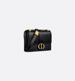 Small 30 Montaigne Bag Black Calfskin