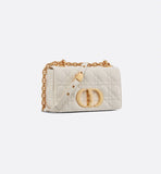 Small Caro Bag Ivory Supple Cannage