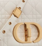 Small Caro Bag Ivory Supple Cannage
