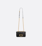 Small Caro Bag Black Supple Cannage Calfskin